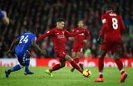 Firmino in action for Liverpool in the EPL